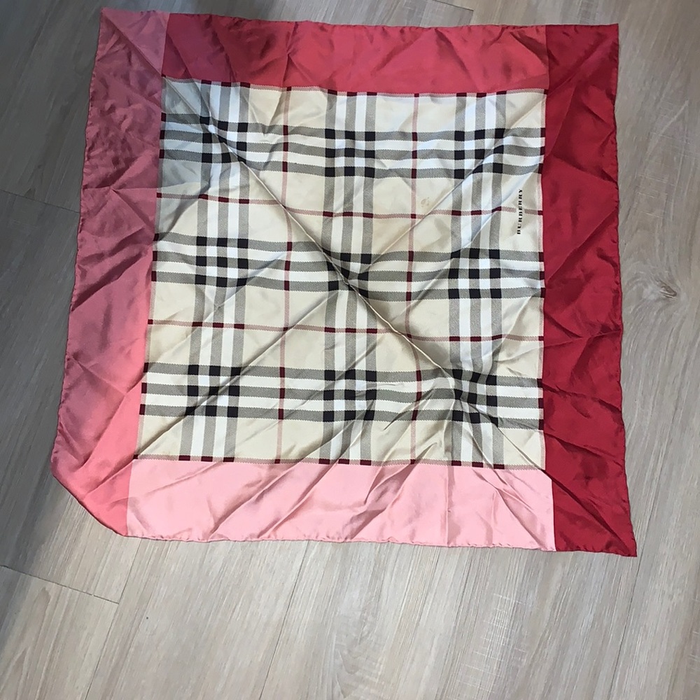 authentic silk Burberry scarf